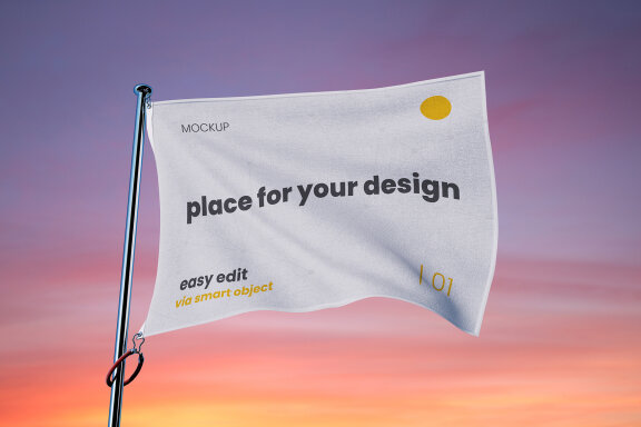 Waving Flag Mockups