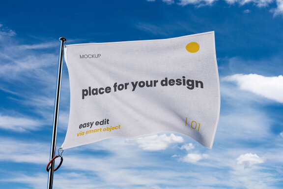 Waving Flag Mockups
