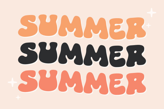 Pretty Kelly - Cute Groovy Display Font