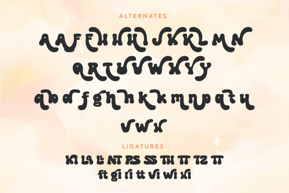 Pretty Kelly - Cute Groovy Display Font