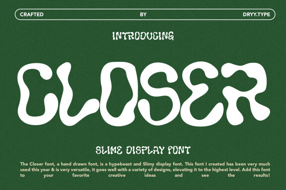 Closer Typeface - Unique Display Font