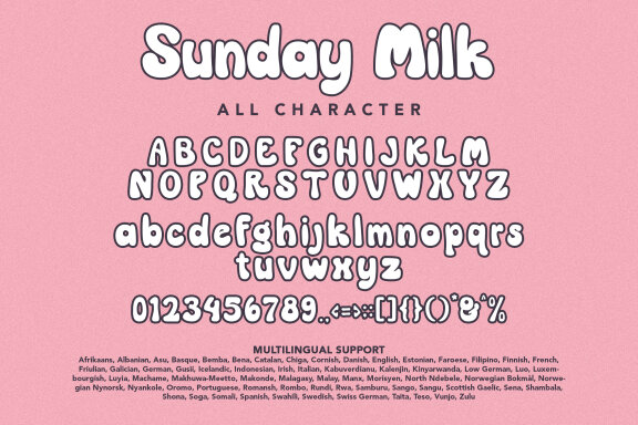 Sunday Milk - Groovy Display font