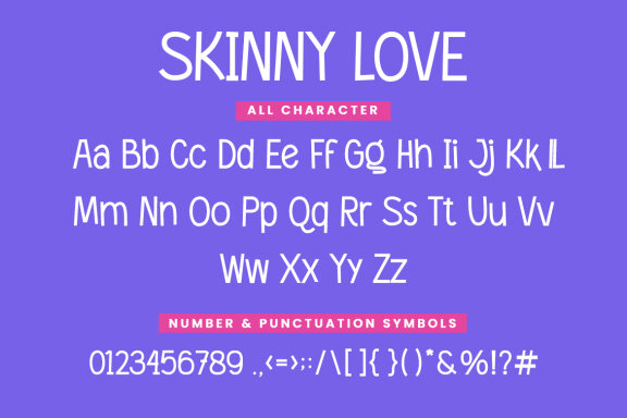 Skinny Love - Cute FREE Font