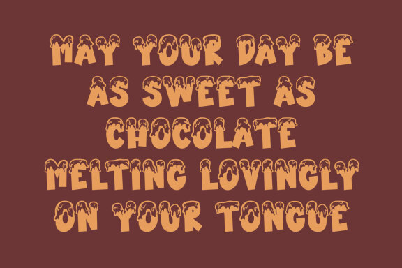 Choco Caramel Playful Display Font