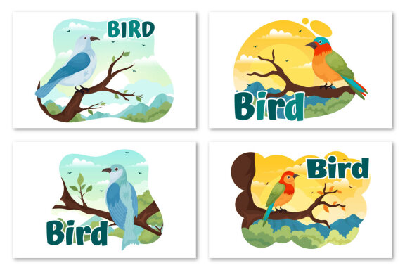 11 Bird Animal Vector FREE Illustration
