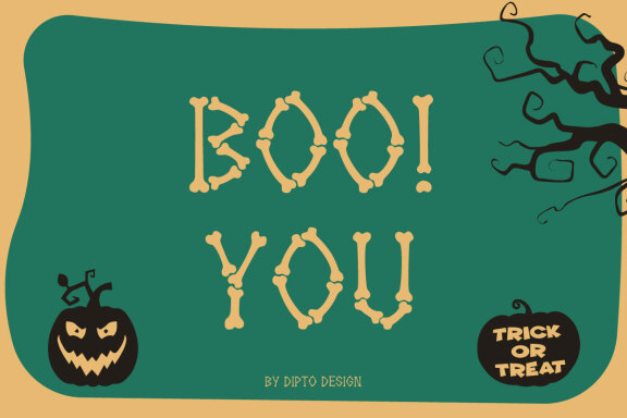 Hallowebons - Spooky typeface