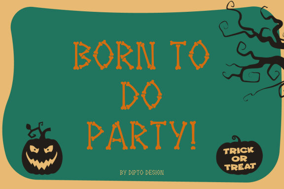 Hallowebons - Spooky typeface
