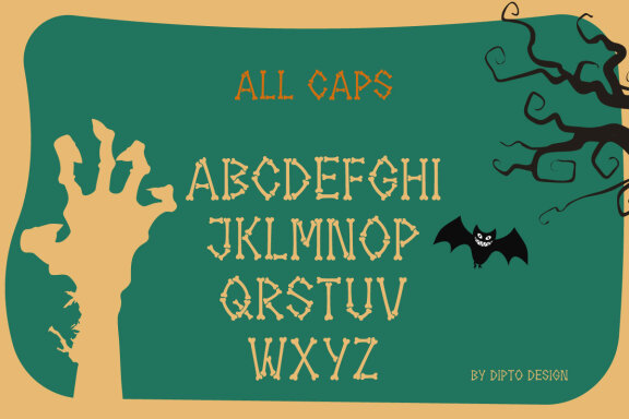 Hallowebons - Spooky typeface