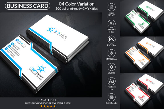 Minimal Business Card Design Template