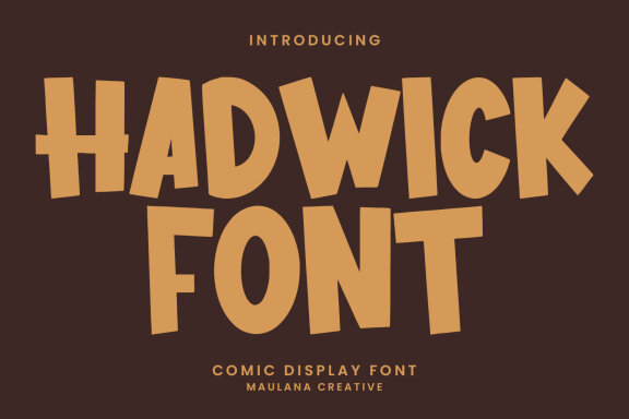 Hadwick Comic Display Font