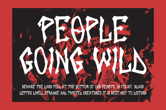 Emoligons Grunge Horror Display Font