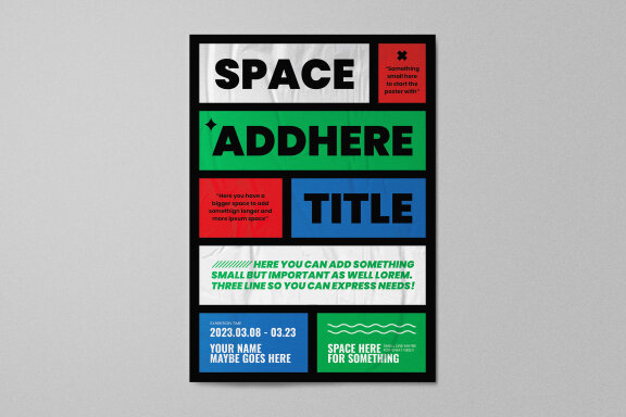 Color Blocks Poster Template