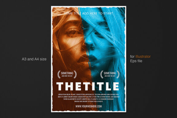 Dual Tone Poster Template