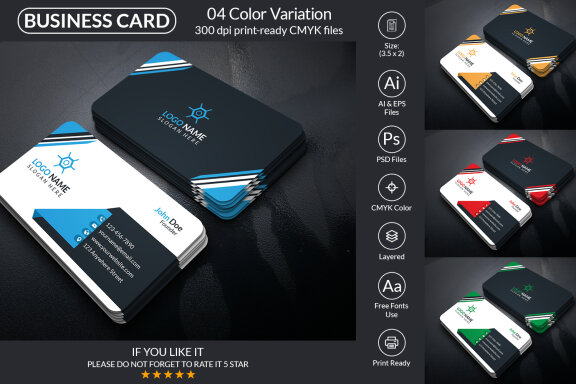 Corporate Business Card Design Template