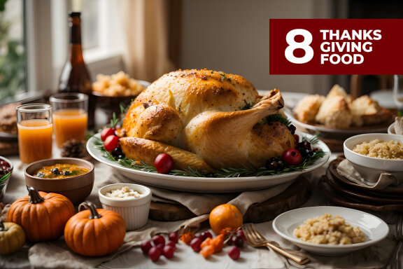8 Thanks Giving Food Stock Images