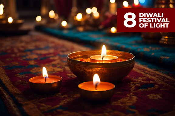 8 Diwali Festival of Light Stock Images