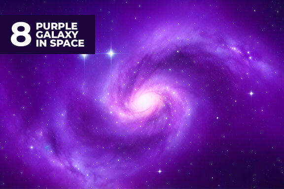 8 Purple Galaxy Stock Images
