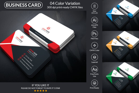 Professional Business Card Design Template