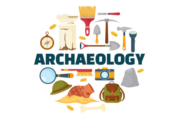 11 Archeology Vector Illustration