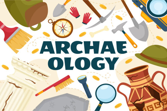 11 Archeology Vector Illustration