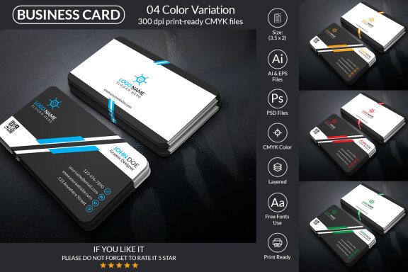 Minimal Business Card Design Template