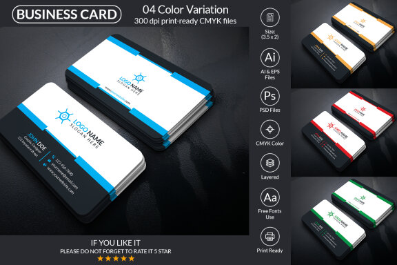 Minimal Business Card Design Template