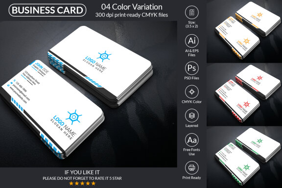 Minimal Business Card Design Template
