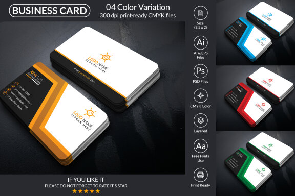 Corporate Business Card Design Template