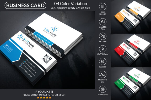 Minimal Business Card Design Template