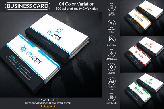 Minimal Business Card Design Template