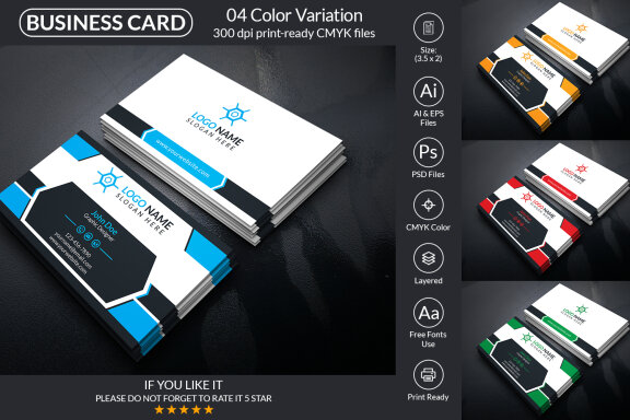Corporate Business Card Design Template