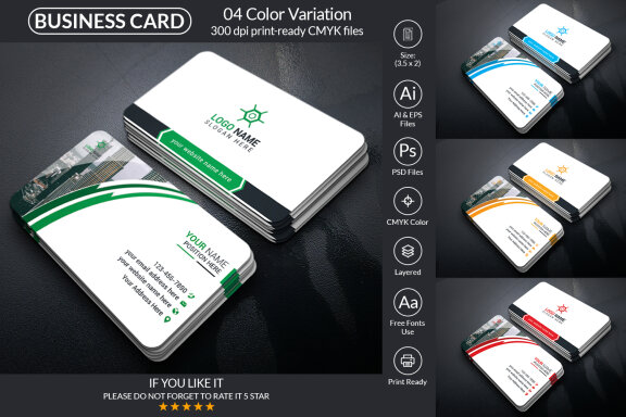 Corporate Business Card Design Template