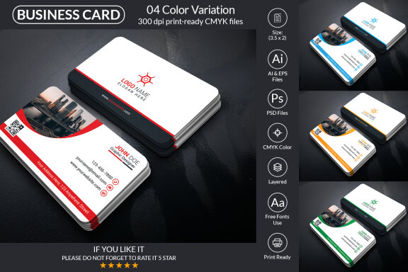Professional Business Card Design Template