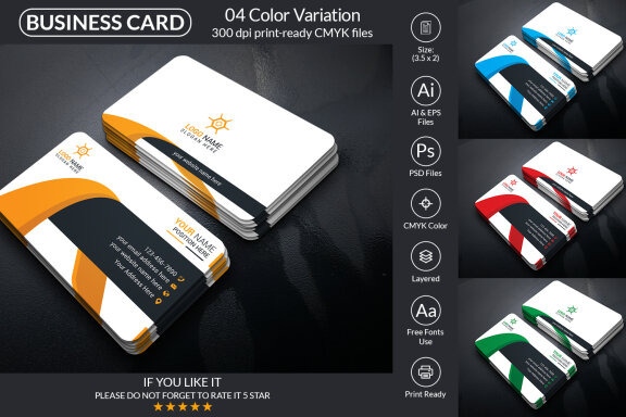 Modern Business Card Design Template
