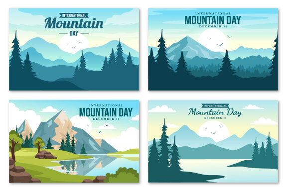 15 International Mountain Day Illustration