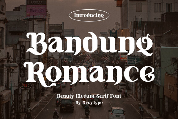 Bandung Romance - Serif Display Font