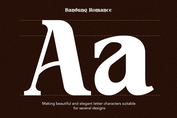 Bandung Romance - Serif Display Font