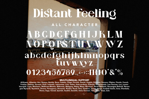 Distant Feeling Typeface