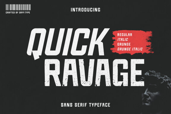 Quick Ravage - SANS SERIF TYPEFACE