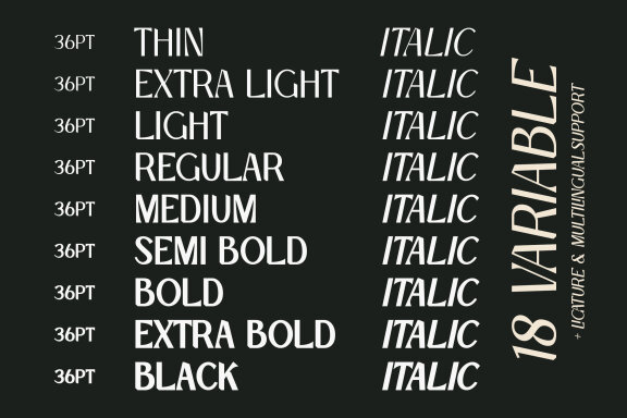 Mangata Typeface - Sans Variable Font