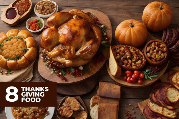 8 Thanks Giving Food Stock Images
