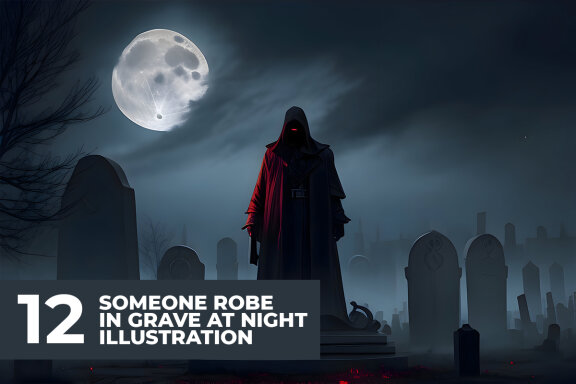12 Someone Robe in Grave Stock Images