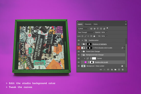 Cardboard Photo Frame Mockup