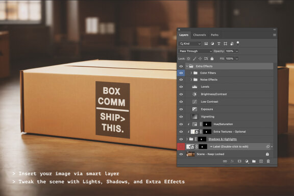 Shipping Box FREE Mockup