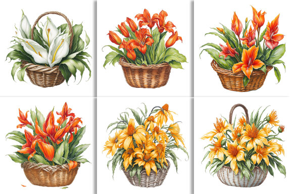 Flower Basket png images | PNGEgg