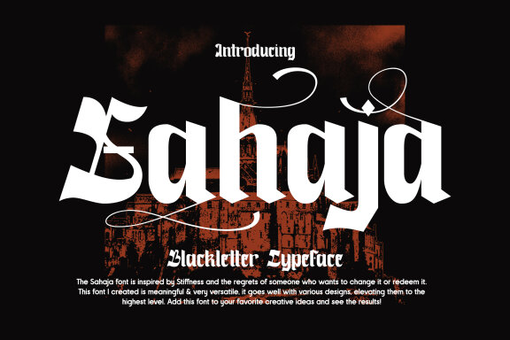 Sahaja - Blackletter Typeface