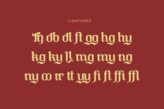 Golligan - Blackletter Typeface