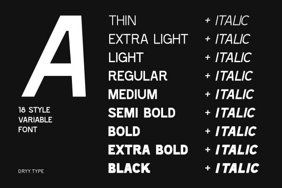 Shackle Family - Sans Variable font