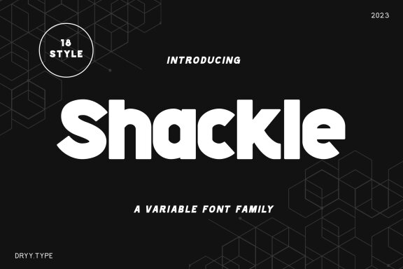 Shackle Family - Sans Variable font