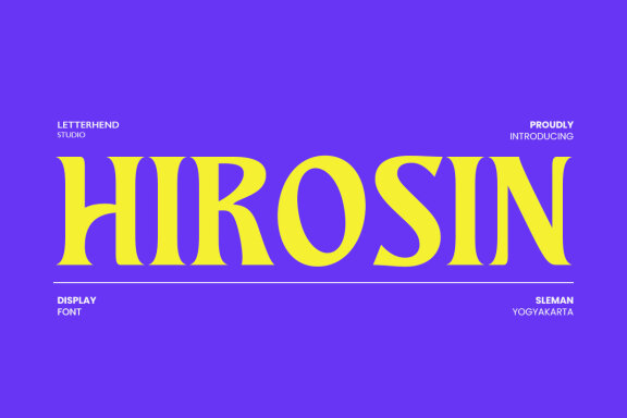 Hirosin - Display Font